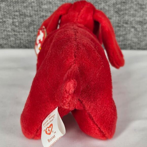 TY 1996 ROVER BEANIE BABY RED DOG PLUSH W/TAG PVC PELLETS COLLECTIBLE - Picture 2 of 10